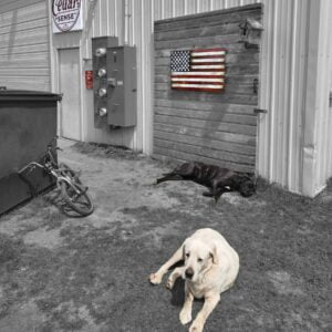 Cedar Sense original handcrafted wooden American flag