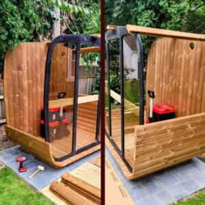 Cube Sauna Assembly Step 2