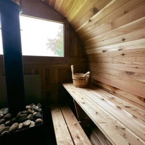 Wood Stove Barrel Saunas Inside