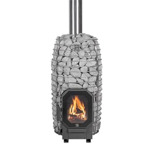 Silver Star outdoor sauna with premium HUUM heater and ergonomic seating