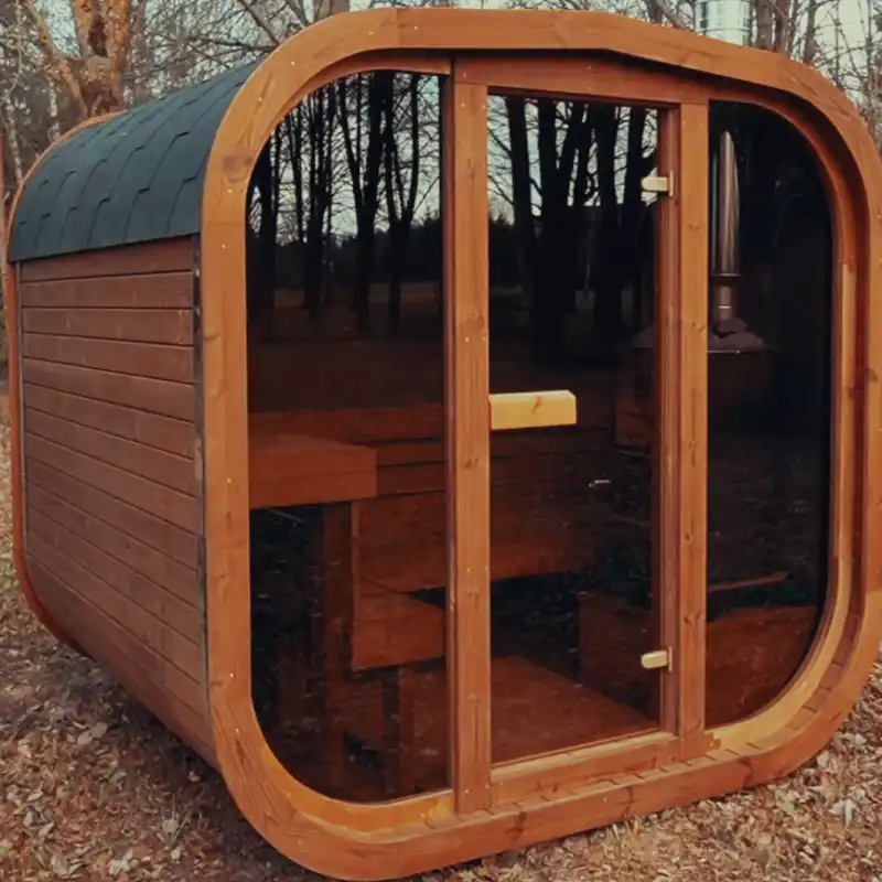 Interior LED lighting under sauna bench