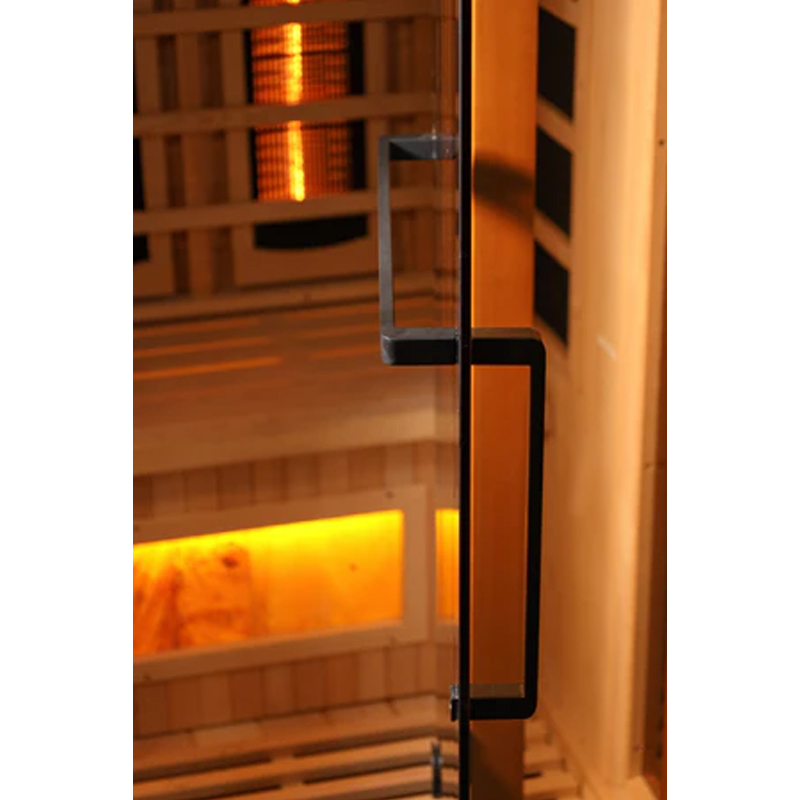 Sunrise sauna Himalayan salt bar under the bench