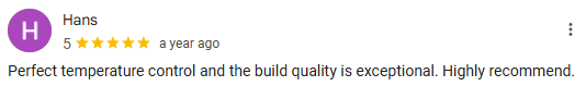 Sunrise sauna customer review 4