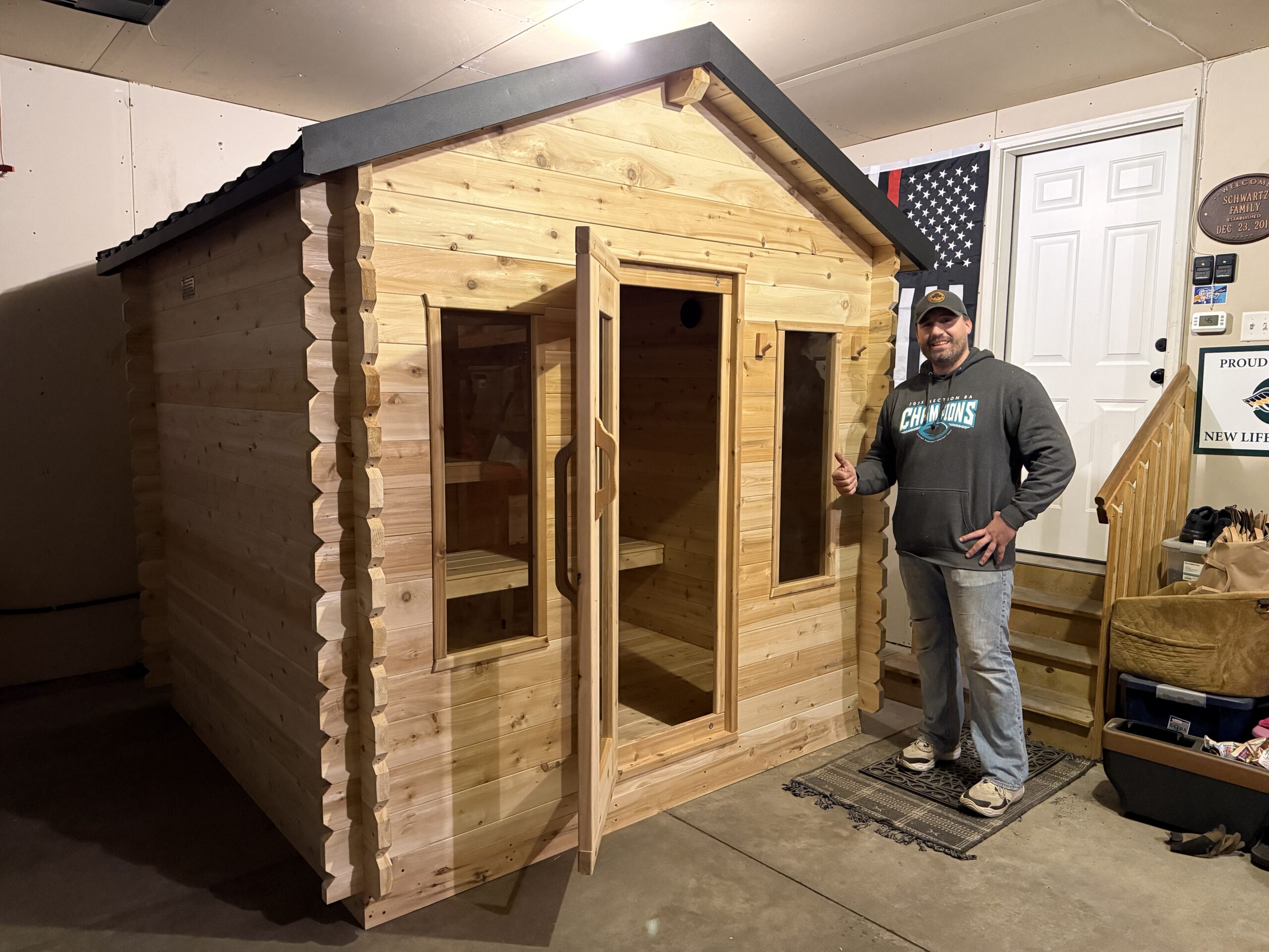 Michael Vail with Canadian Timber Team