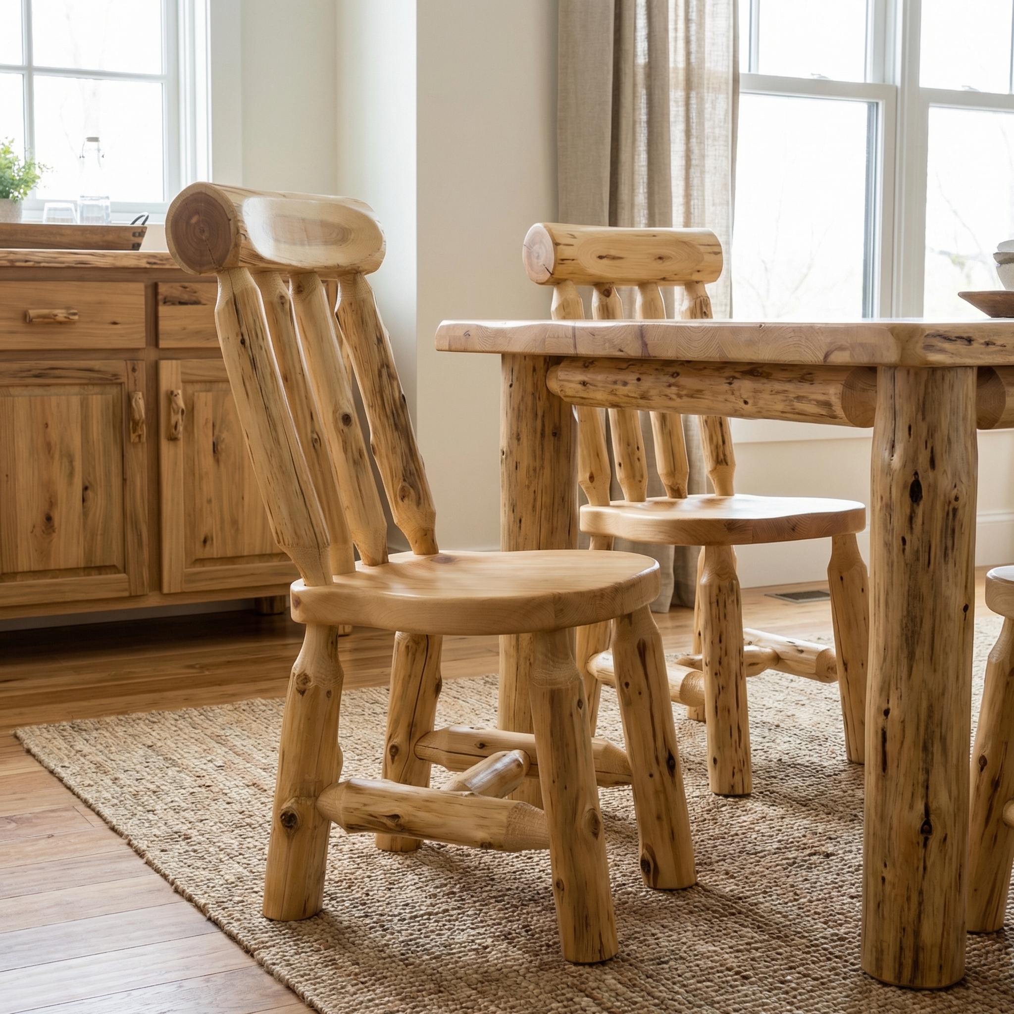 Cedar Bistro Lumberjack Side Chair handcrafted from northern white cedar