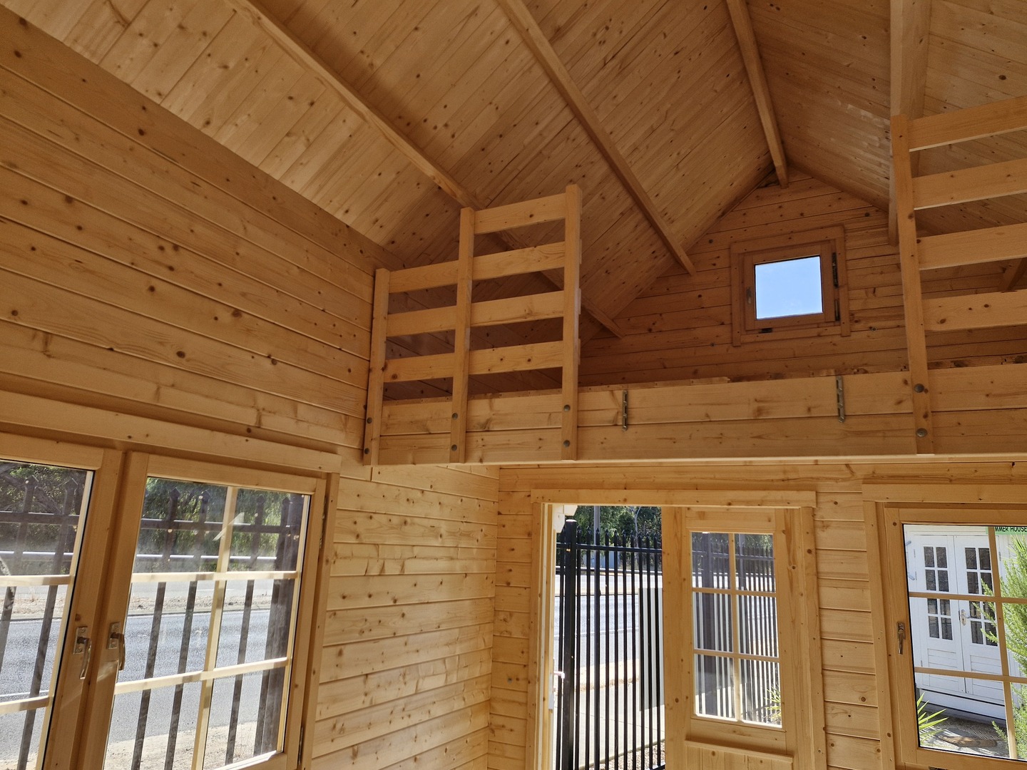 Hudson Bunkie interior front view without stairs installed