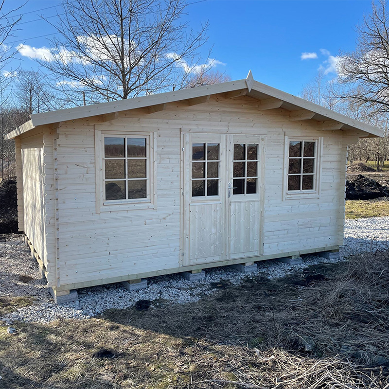 Unfinished Allegheny Studio Shed before paint or stain