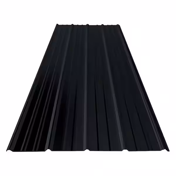 Black metal roof color option