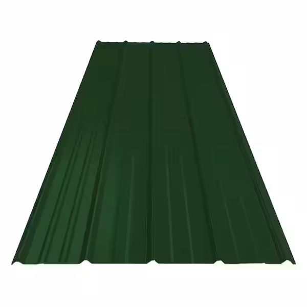 Dark green metal roof color option