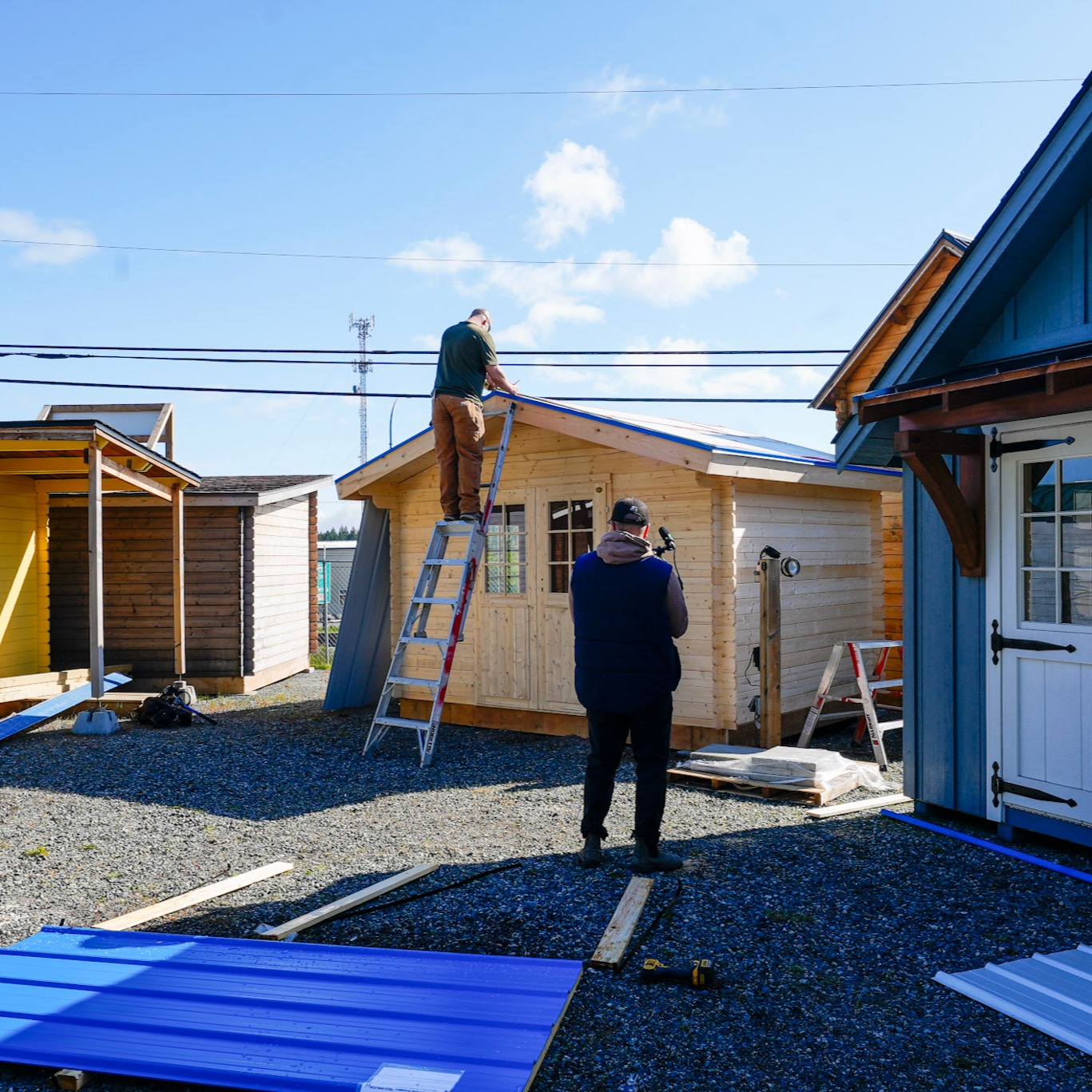 Assembly step 7 structure nearly complete