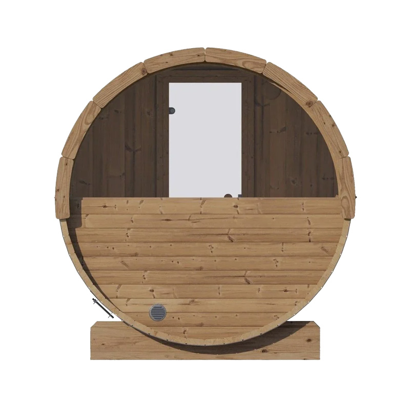 4 Person Barrel Sauna | Sauna Life | Model E7W | Rear Window - Image 4