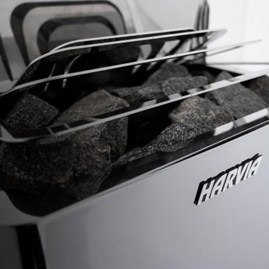 Harvia Electric Sauna Heater | The Wall Collection | Silver & Black | 141' cu. ft - 423' cu. ft - Image 3