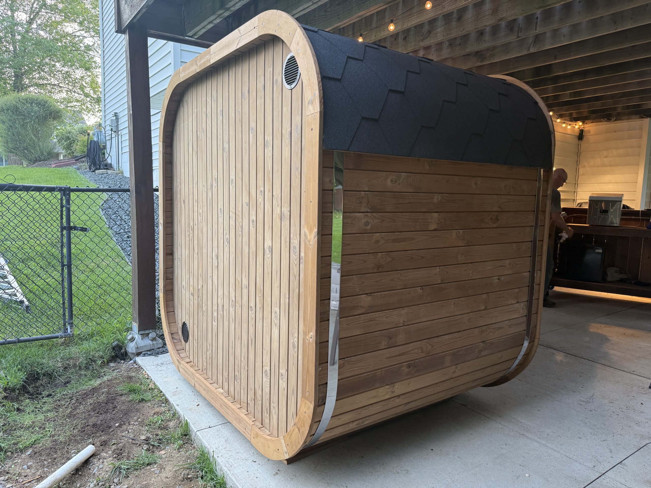 4–5 Person ThermoWood® Sauna | MW16 Outdoor Cube Sauna Kit | 180 cu. ft. - Image 22