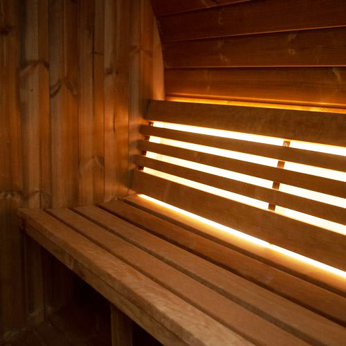 4 Person Outdoor Barrel Sauna | Sauna Life | Model E7G | Glass Front - Image 10
