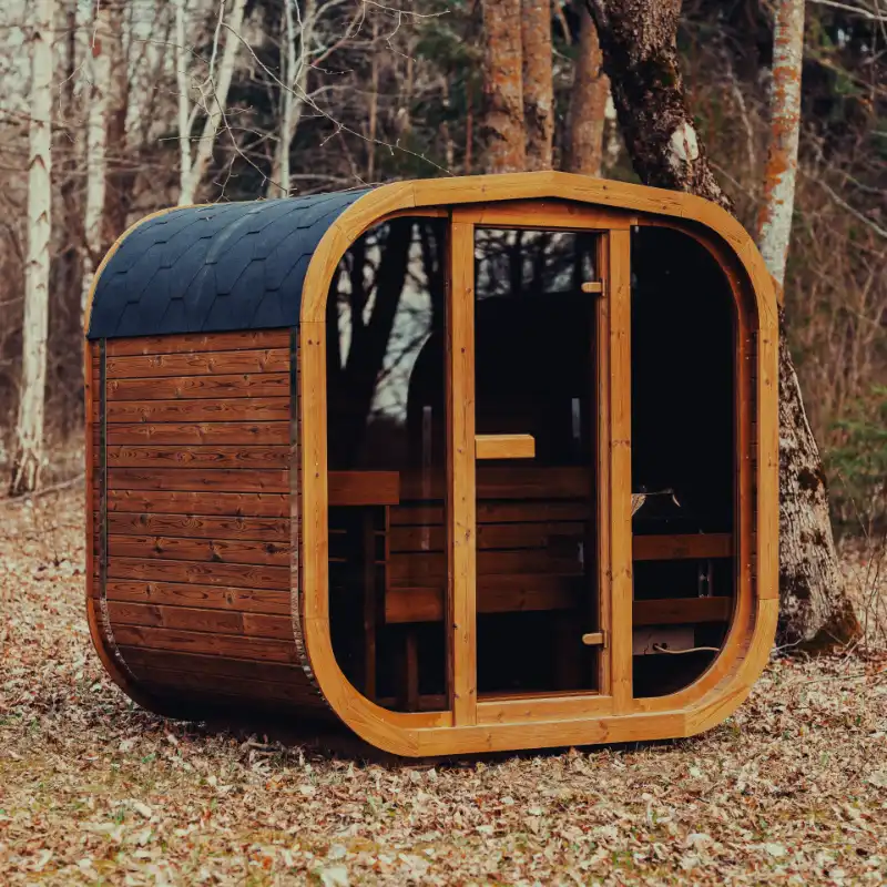 4–5 Person ThermoWood® Sauna | MW16 Outdoor Cube Sauna Kit | 180 cu. ft. - Image 2