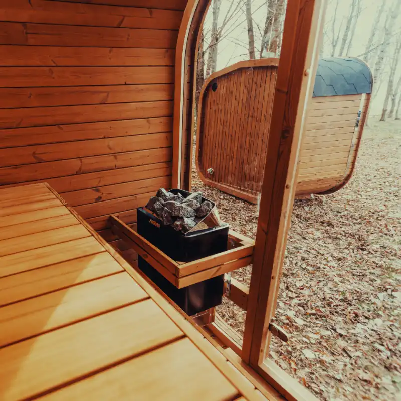 4–5 Person ThermoWood® Sauna | MW16 Outdoor Cube Sauna Kit | 180 cu. ft. - Image 14