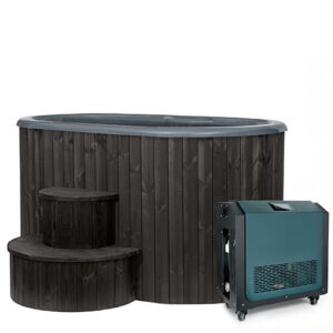 2 Person at Home Cold Plunge | SaunaLife Model S2BC | Chiller Included