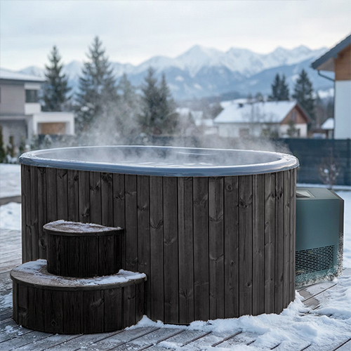 2 Person at Home Cold Plunge | SaunaLife Model S2BC | Chiller Included - Image 5