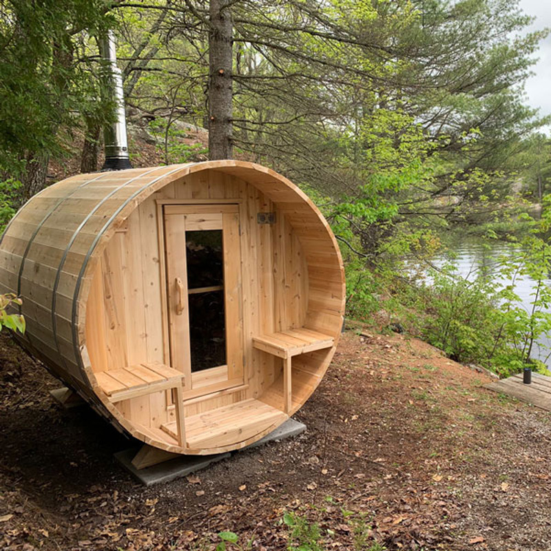 4 Person Outdoor Cedar Sauna | Serenity Collection | Canadian Timber Cedar Sauna | 285 Cu. Ft. - Image 13
