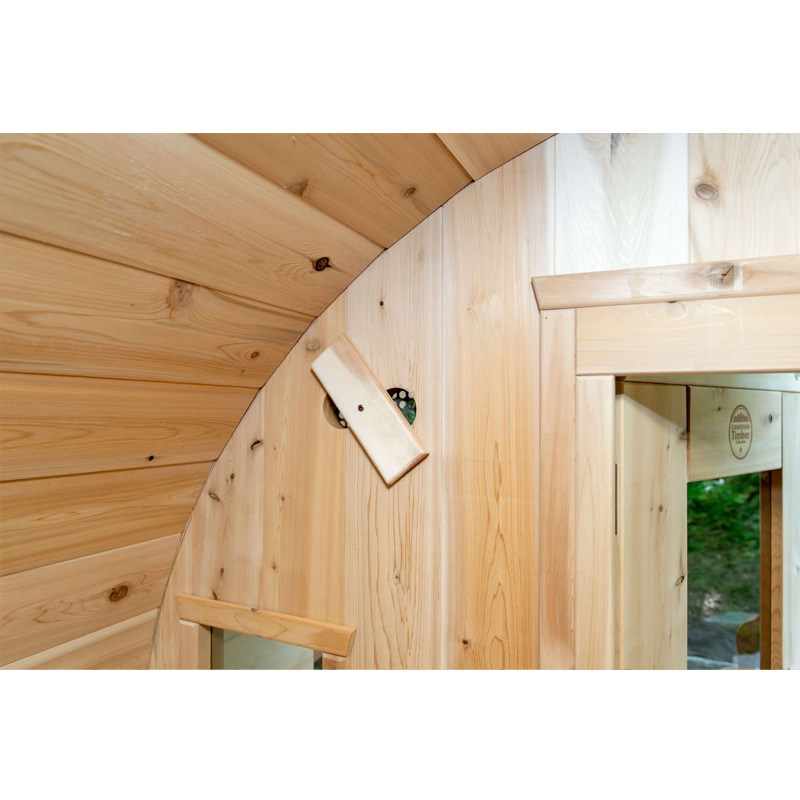 6 Person Barrel Sauna Kit | Tranquility Collection | Canadian Timber Cedar Sauna | 360 Cu. Ft. - Image 18