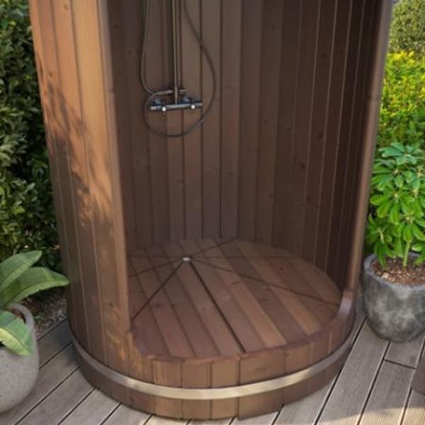 Outdoor Shower Kit | SaunaLife Barrel Shower | Model R3 - Image 7