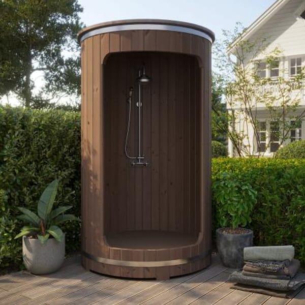 Outdoor Shower Kit | SaunaLife Barrel Shower | Model R3 - Image 4