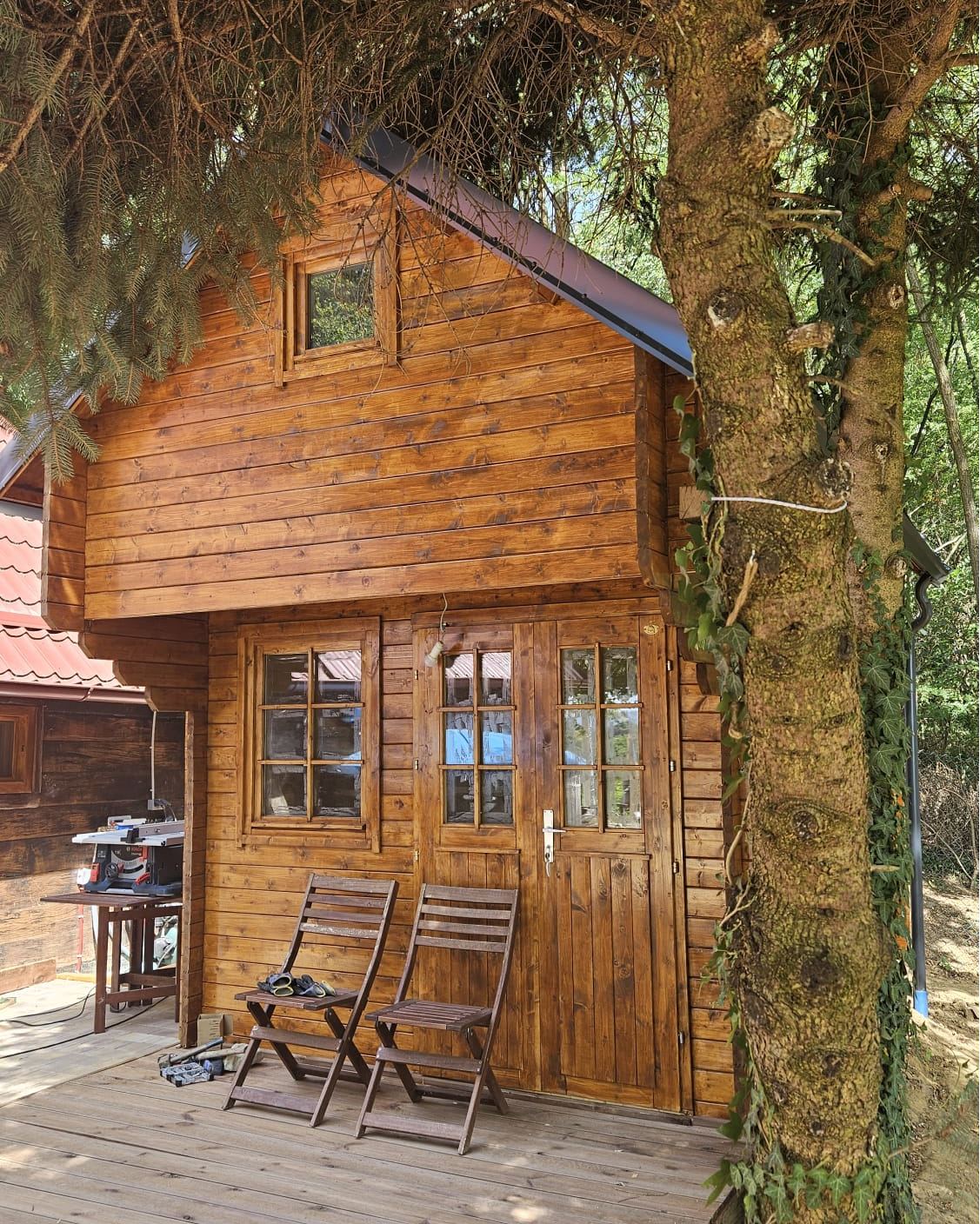 The Hudson Bunkie | Log Cabin Kit with Loft - Image 2