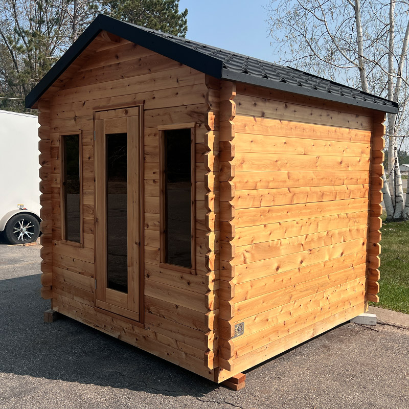6 Person Outdoor Sauna Cabin | Georgian Collection | Canadian Timber Cedar Sauna | 390 cu. ft - Image 21