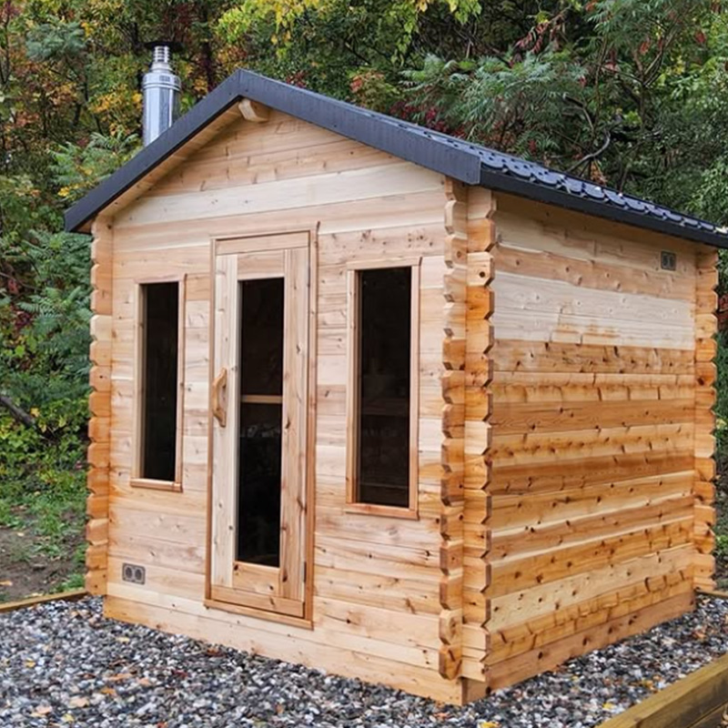 6 Person Outdoor Sauna Cabin | Georgian Collection | Canadian Timber Cedar Sauna | 390 cu. ft - Image 17