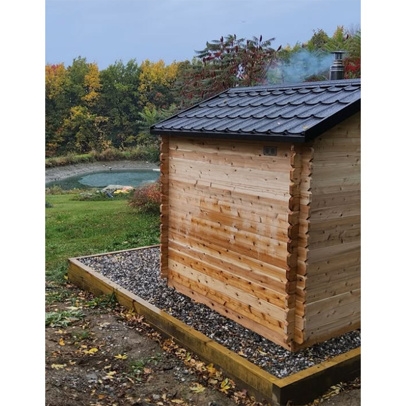 6 Person Outdoor Sauna Cabin | Georgian Collection | Canadian Timber Cedar Sauna | 390 cu. ft - Image 19