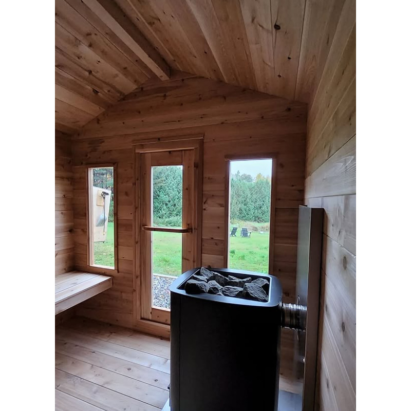 6 Person Outdoor Sauna Cabin | Georgian Collection | Canadian Timber Cedar Sauna | 390 cu. ft - Image 20