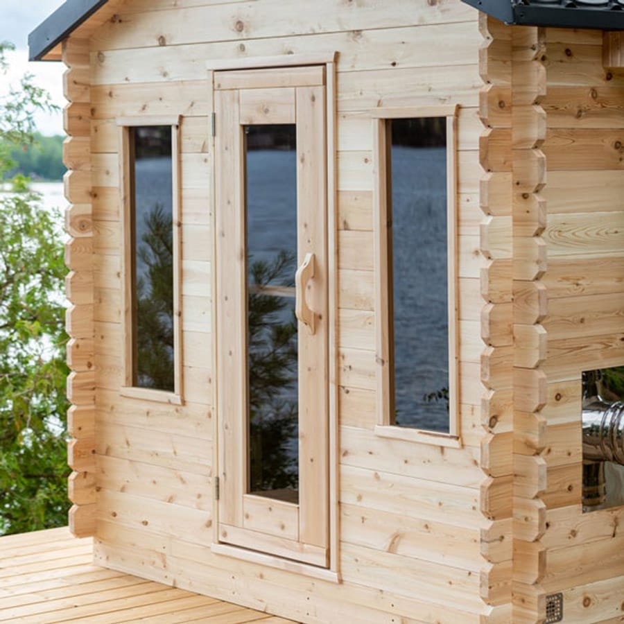 6 Person Outdoor Sauna Cabin | Georgian Collection | Canadian Timber Cedar Sauna | 390 cu. ft - Image 3