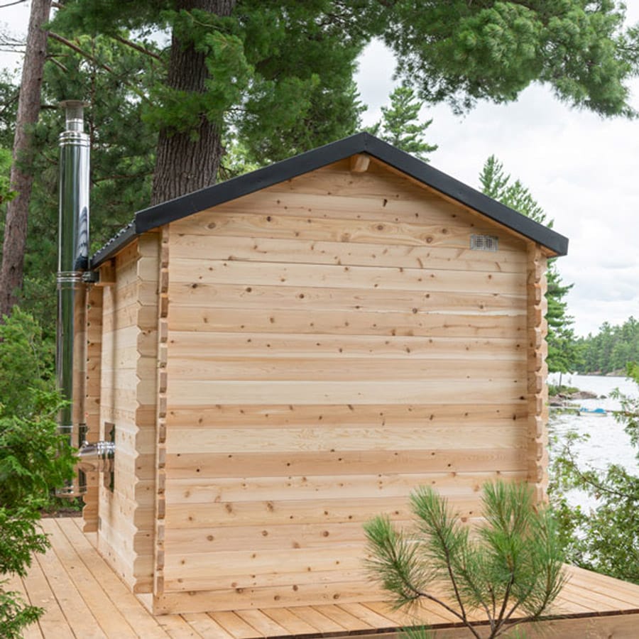 6 Person Outdoor Sauna Cabin | Georgian Collection | Canadian Timber Cedar Sauna | 390 cu. ft - Image 5