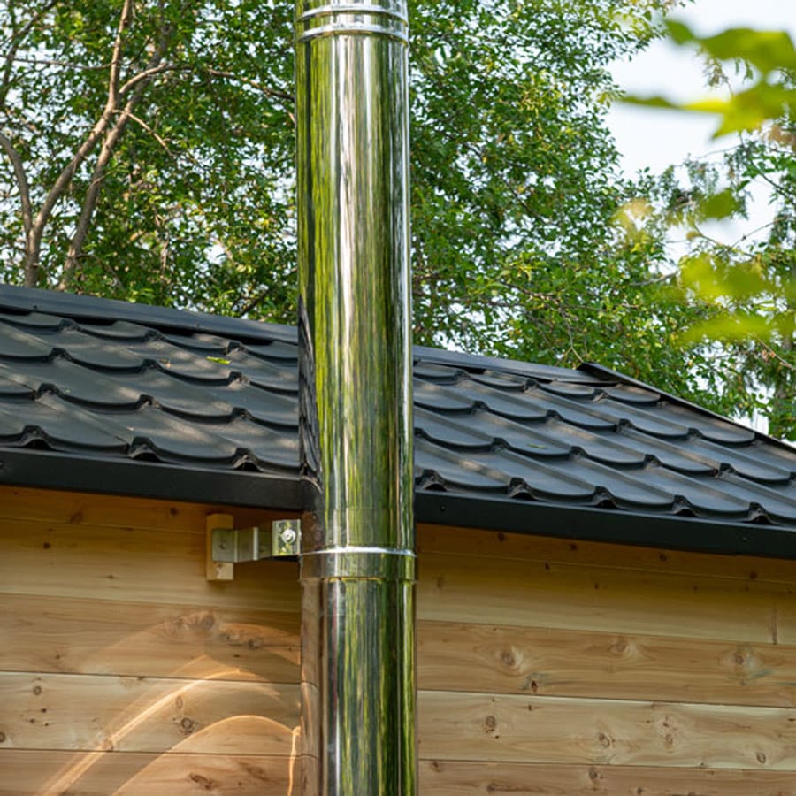 6 Person Outdoor Cabin Sauna | Georgian Collection w/Changing Room | Canadian Timber Cedar Sauna | 390 cu. ft - Image 13