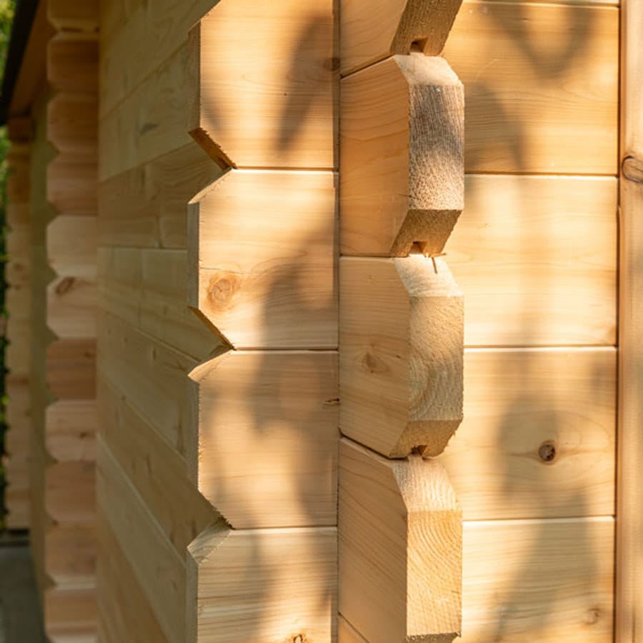 6 Person Outdoor Cabin Sauna | Georgian Collection w/Changing Room | Canadian Timber Cedar Sauna | 390 cu. ft - Image 11