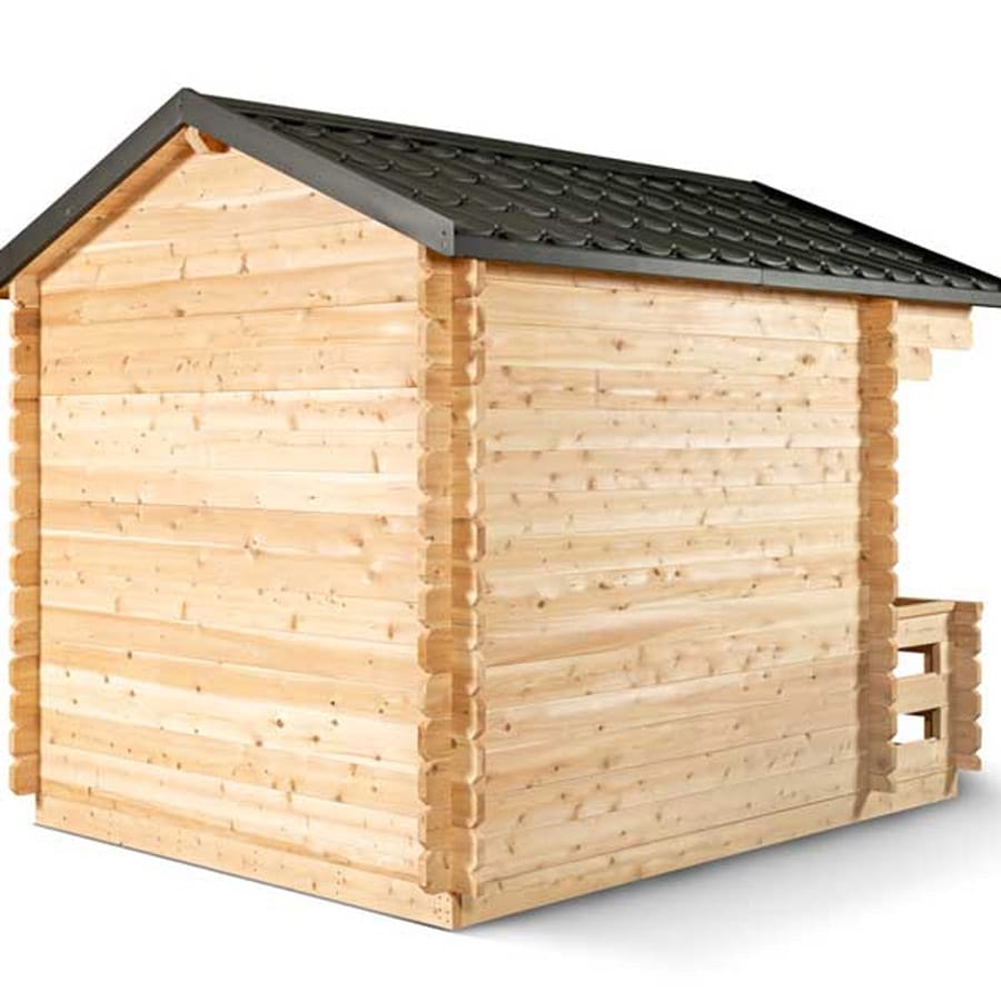 6 Person Outdoor Cabin Sauna | Georgian Collection w/Front Porch | Canadian Timber Cedar Sauna | 390 cu. ft - Image 3