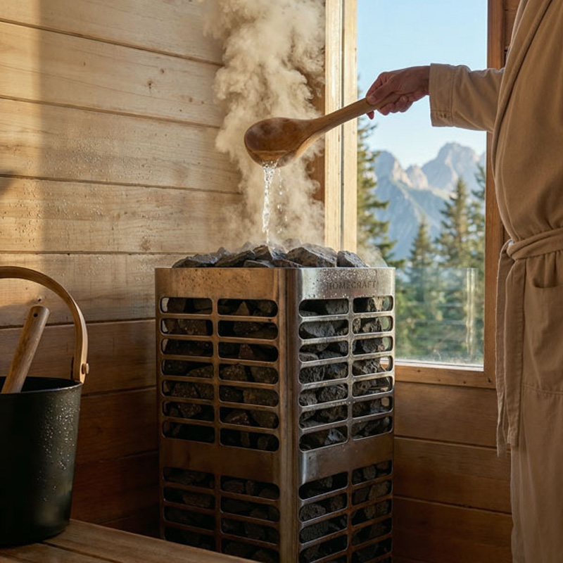 4 Person Outdoor Cabin Sauna | Palmer Collection | Canadian Timber Cedar Sauna | 260 cu. ft - Image 6