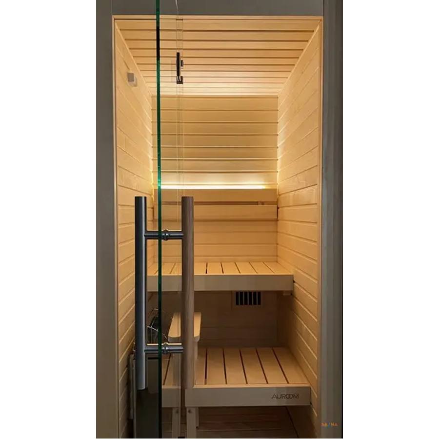 1 Person Indoor Premium Sauna Kit | Auroom Cala Glass Mini | Aspen or Thermo-Aspen - Image 16
