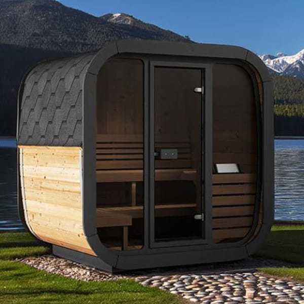 4 Person Outdoor Backyard Sauna Kit | SaunaLife Sauna Cube | 7.5' x 6' | 185 cu. ft - Image 8