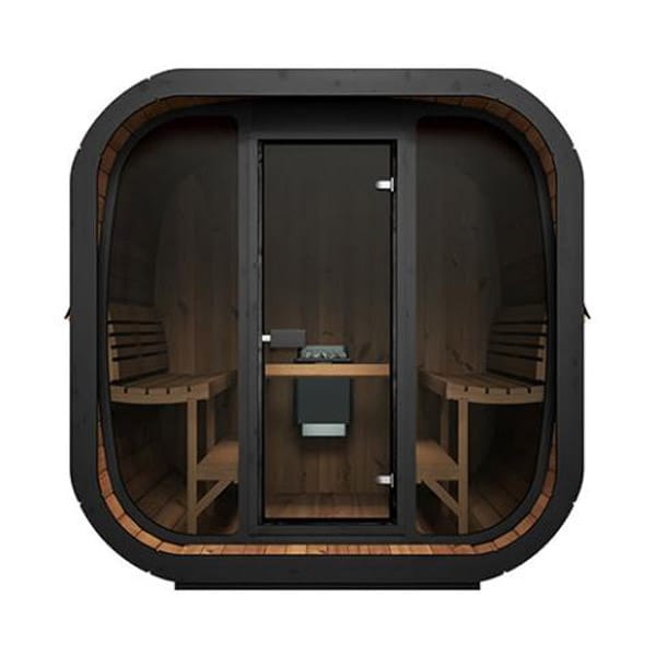 6 Person Thermowood Sauna Kit | SaunaLife Outdoor Cube Sauna | 8.5' x 8' | 382 cu. ft - Image 2