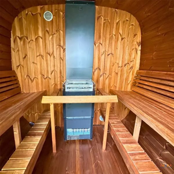 6 Person Thermowood Sauna Kit | SaunaLife Outdoor Cube Sauna | 8.5' x 8' | 382 cu. ft - Image 16