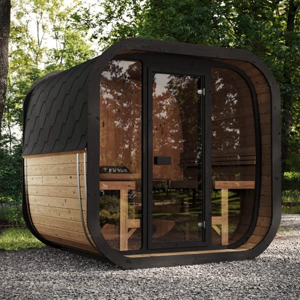 6 Person Thermowood Sauna Kit | SaunaLife Outdoor Cube Sauna | 8.5' x 8' | 382 cu. ft - Image 7
