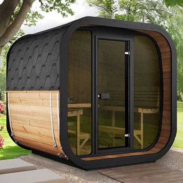 6 Person Thermowood Sauna Kit | SaunaLife Outdoor Cube Sauna | 8.5' x 8' | 382 cu. ft - Image 8