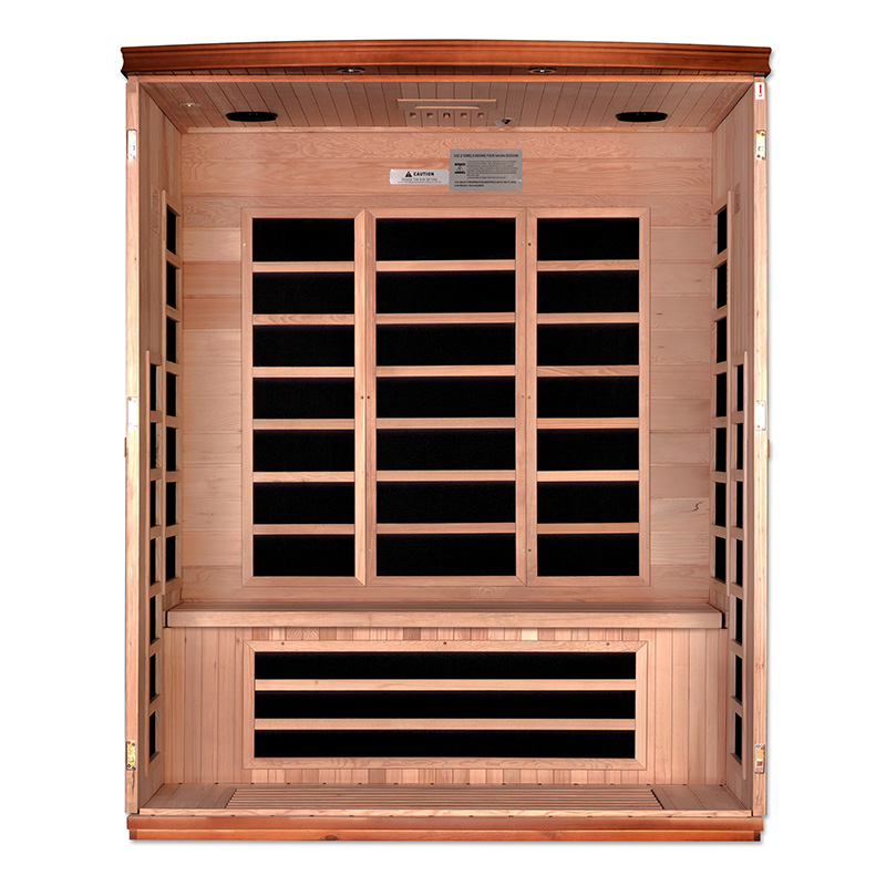 3 Person Indoor Infrared Sauna | Lugano Model | Low EMF, Ultra Low EMF & Full Spectrum - Image 4