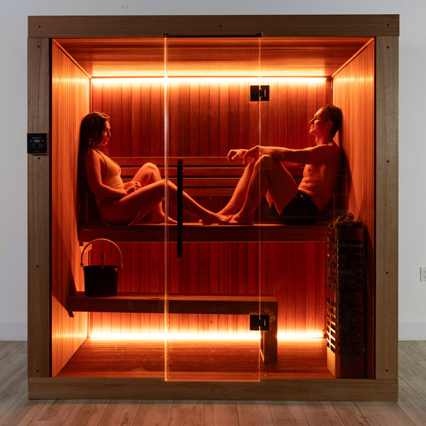 4 Person | Canadian Timber | Element Series Studio | Thermo Wood Sauna - Image 6