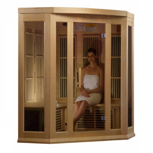 3 Person Maxxus Cedar Sauna | Corner Room Sauna