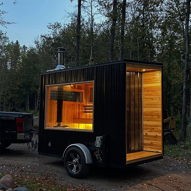 Sauna Trailer | Crank-Down Galvanized Steel | Multiple Widths and Lengths - Image 10