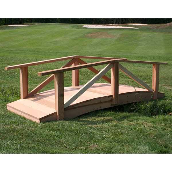 Cedar Pearl River Garden Bridge | Wood Bridge | 4ft., 6ft., 8ft., 10ft., & 12ft. Sizes - Image 4