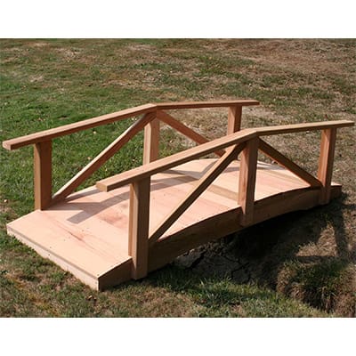 Cedar Pearl River Garden Bridge | Wood Bridge | 4ft., 6ft., 8ft., 10ft., & 12ft. Sizes - Image 3