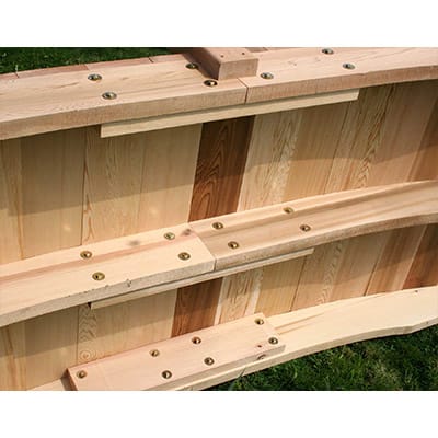 Cedar Pearl River Garden Bridge | Wood Bridge | 4ft., 6ft., 8ft., 10ft., & 12ft. Sizes - Image 6